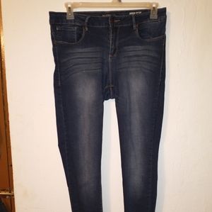 High Rise blue jeans